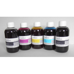 HP PREMIUM: 4X100 ml encre SUDHAUS avec noir pigmenté
