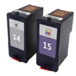 pack Cartouches pleines pour Lexmark 14 et 15