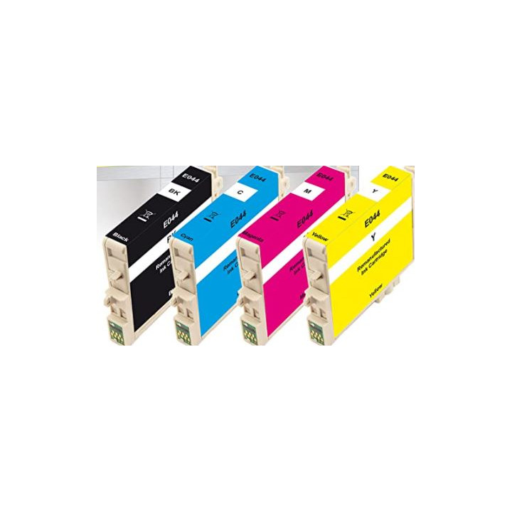 Pack 4 cartouches encre compatible Epson T0441 noir cyan magenta jaune