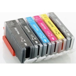 PGI530 et CLI531, 6 cartouches alimentaires pleines pour Canon