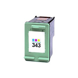Cartouche compatible remplie pour HP 343, 3 couleurs