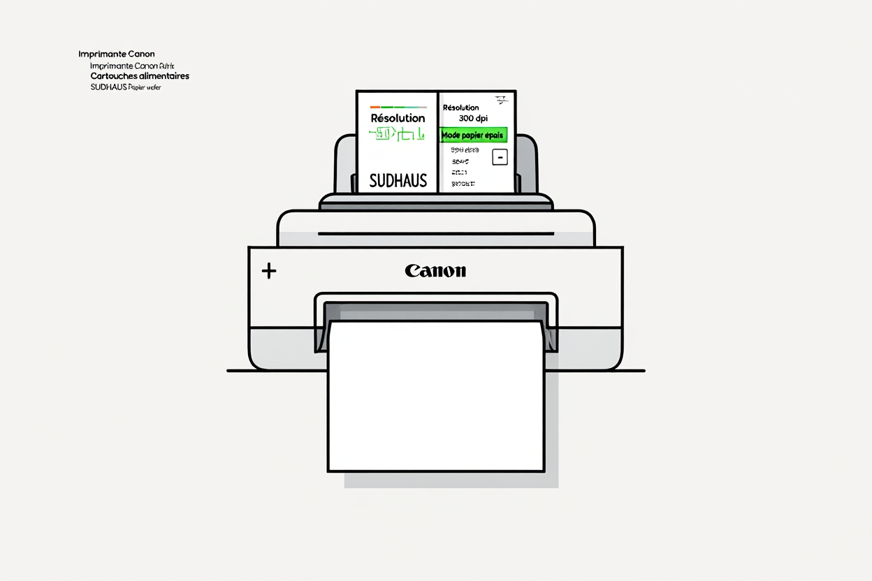Configuration impression papier azyme