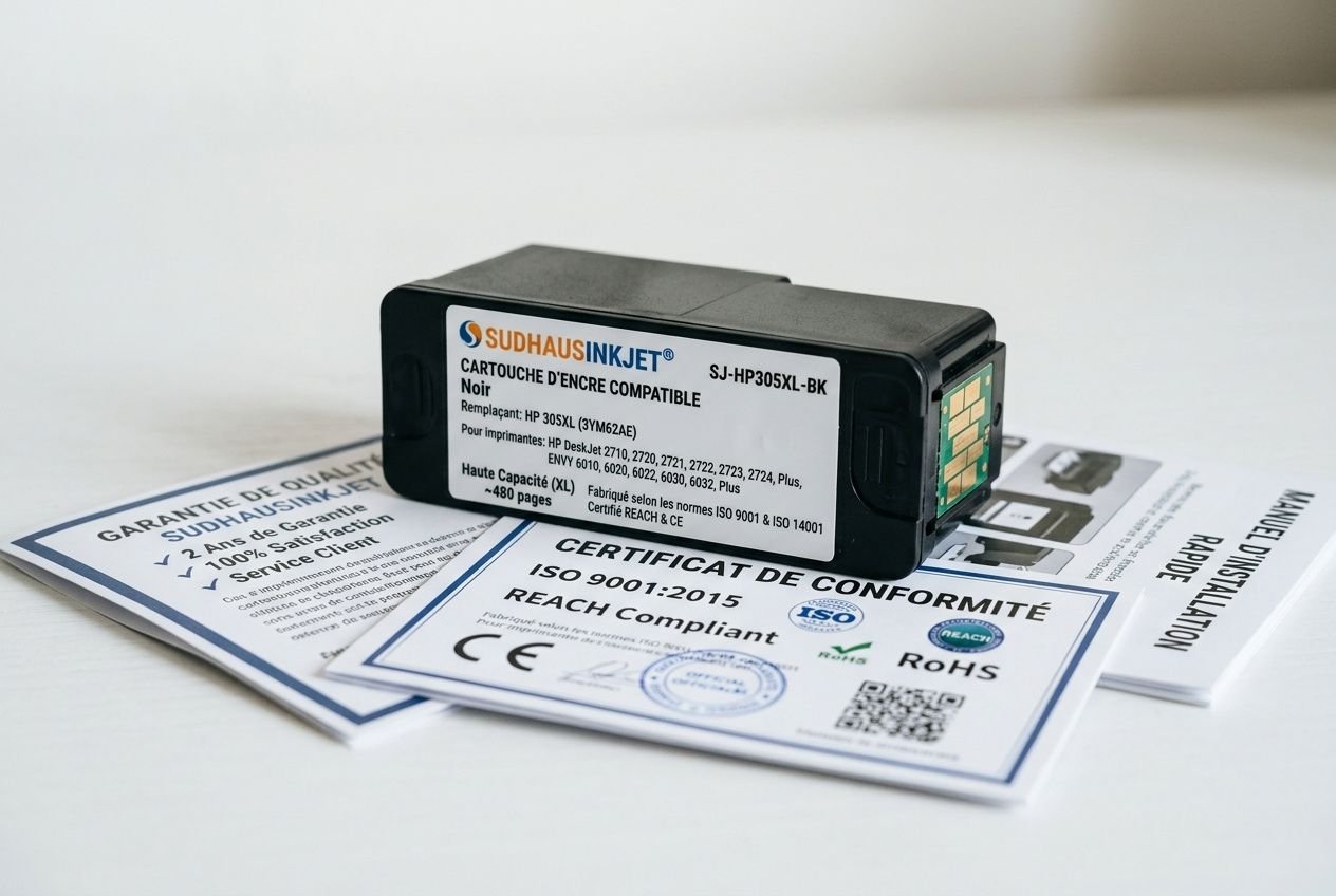Cartouche compatible SUDHAUSINKJET® certifiée