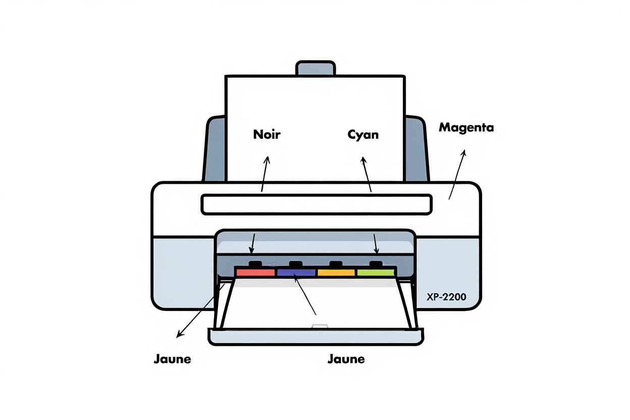 Comment changer encre imprimante Epson XP-2200 : guide pas à pas