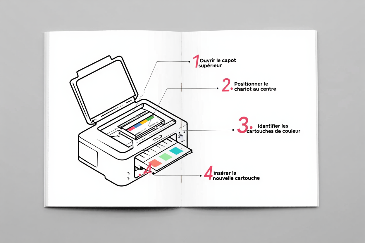 Comment changer une cartouche sur l'imprimante Epson XP-345